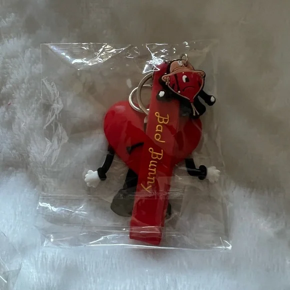3pc Cartoon Bad Bunny Keychain - Picture 9 of 11